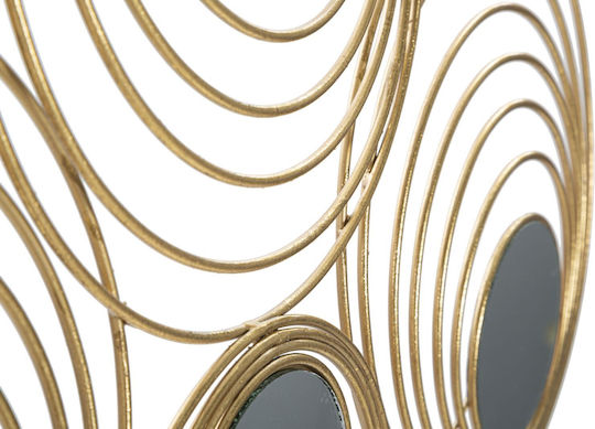 Mauro F Wandspiegel mit Gold Metallisch Rahmen 45x90cm 1Stück
