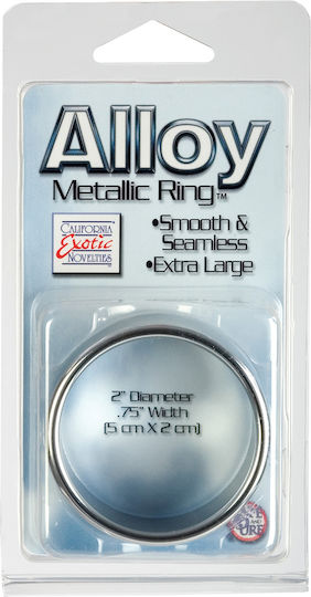 Calexotics Alloy Mettalic Extra Large Δαχτυλίδι Πέους Ασημί