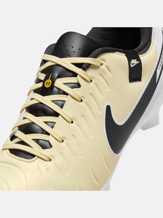 Nike Tiempo Legend 10 Academy Футболни Обувки с Бутони Бяло / Ярко Малиново / Черно