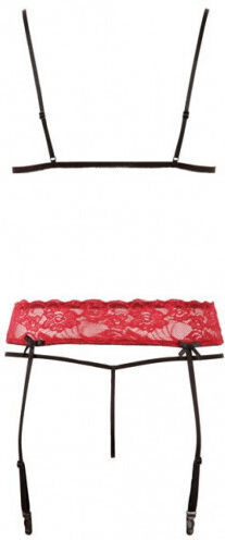 Cottelli Collection Sexy Σετ Εσωρούχων με Δαντέλα Red