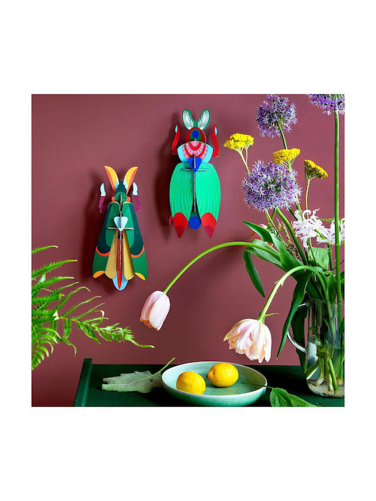 Studio Roof Multicolour Wall Decor Made of Paper 29x9x12cm