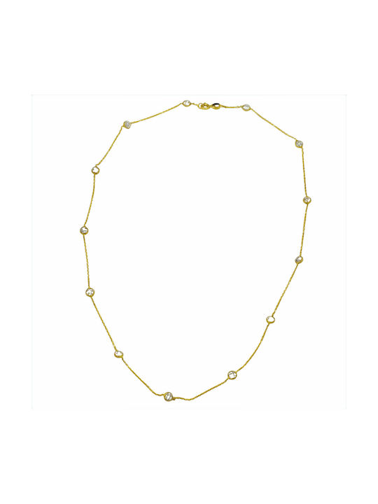 Kosmima Michalis Necklace from Gold 14K with Zircon