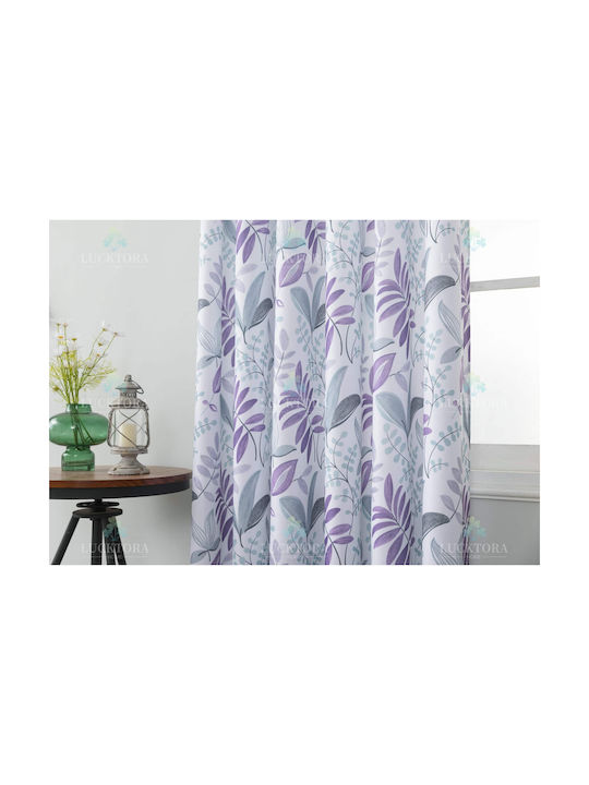 Lucktora Curtain with Grommet Purple 270x270cm