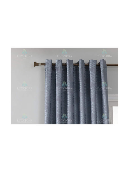 Lucktora Blue Grommet Curtain 270x270cm