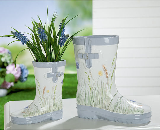 ArteLibre Plant Pot Polyresin White