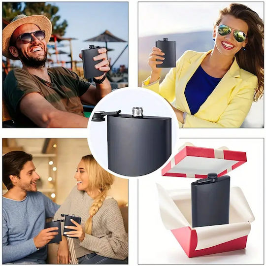 Panora Flask Stainless Steel Black 240ml