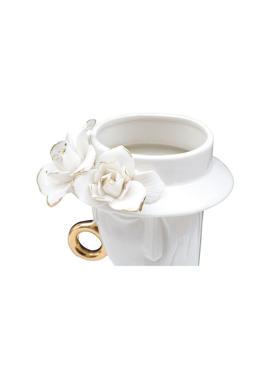 Mauro F Decorative Vase Gold 15x13.3x23.5cm