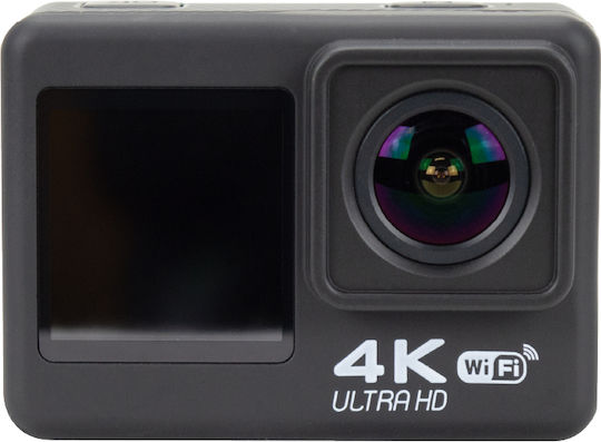 Clever 050084 128GB Action Camera HD (720p) Υποβρύχια (με Θήκη) με Οθόνη και Wi-Fi Μαύρη