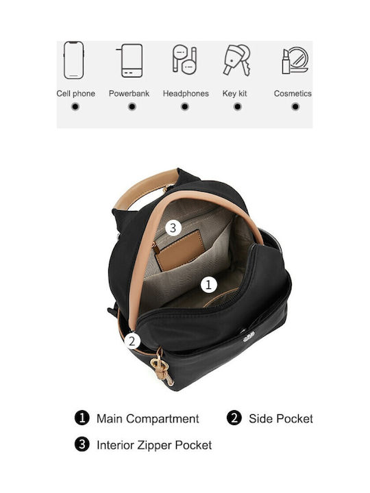 Foxer Backpack Αδιάβροχο 6lt Μαύρο