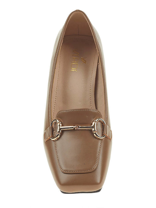Pumps mit mittelhohem Absatz Tabac Braun