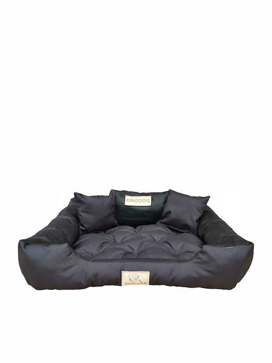 KingDog Sofa für Hunde Schwarz 115x95cm