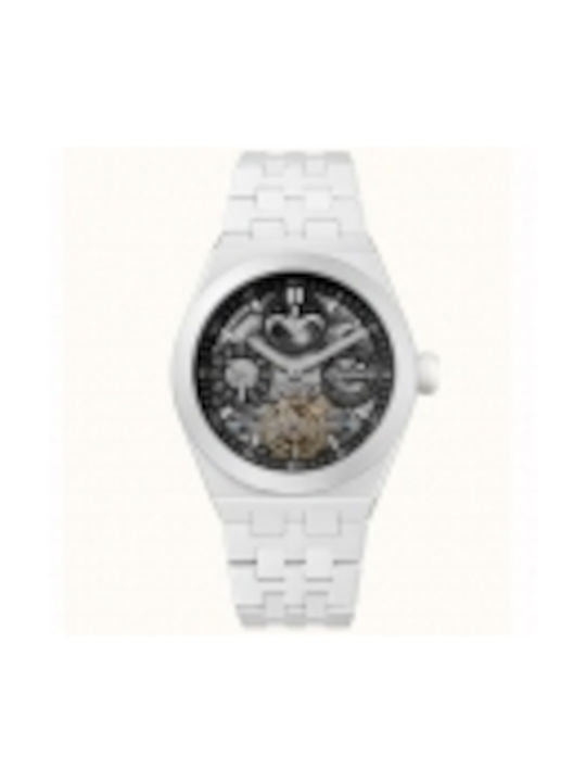 Ingersoll Broadway Watch Automatic with White Ceramic Bracelet