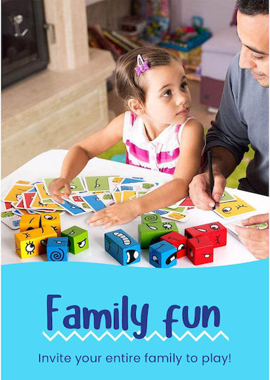 Montessori Με Κάρτες Και Κύβους Εκφράσεων Montessori Educational Game Knowledge for 3+ years Years Old