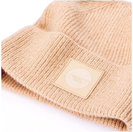 Beanie Beanie Knitted in Beige color