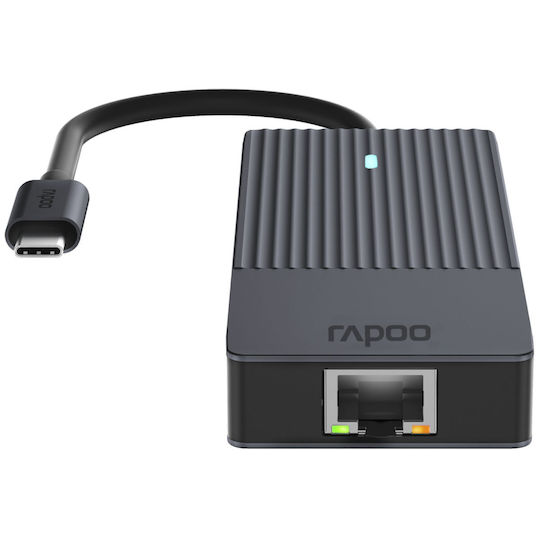 Rapoo USB-C Stație de andocare cu HDMI 4K PD Ethernet Gri (11412)