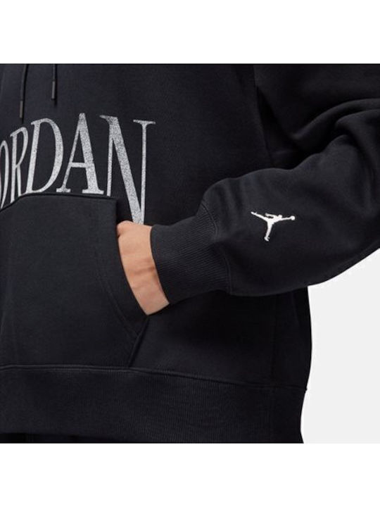 Brooklyn Women's Sweatshirt Hooded Black
