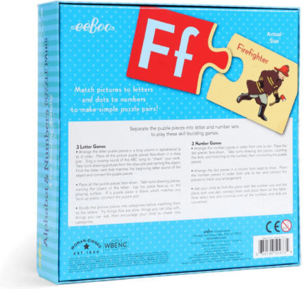 EeBoo Alphabet Lernspiel Wissen für 3+ Jahre alt Jahre