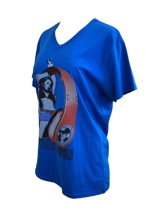 Sportliches Blaues T-Shirt
