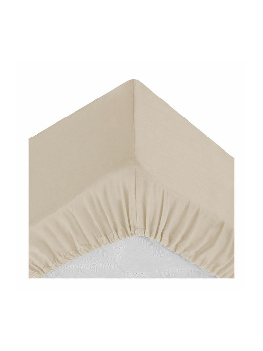 Atmosphera Sheet for Single Bed 160x200cm. Linen