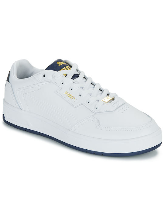 Puma Court Classic Lux Ανδρικά Sneakers Λευκά