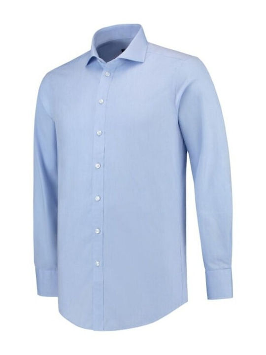 Malfini Men's Shirt Long Sleeve Blue