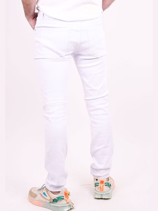 Leox Jeans Herren Jeanshose White