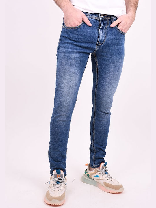 Y.Two Men's Jeans Pants Blue