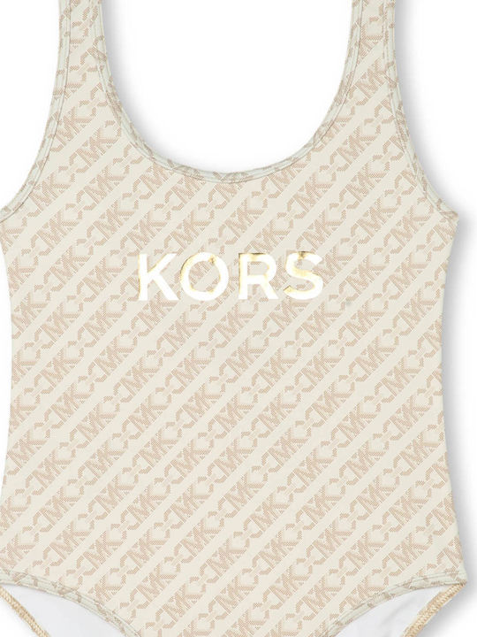 Michael Kors Παιδικό Μαγιό Ολόσωμο Μπεζ