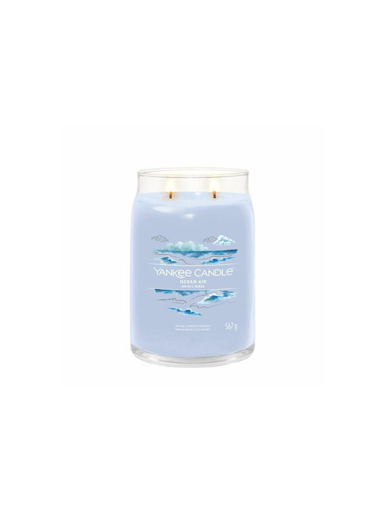 Yankee Candle Duftkerze Ocean Air Gefäß Blau 567gr 1Stück