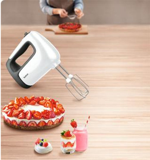 Tefal Prep'Mix+ HT462 HT462138 Mixer Handmixer 500W Weiß