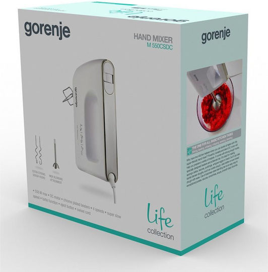 Gorenje M550CSDC Μίξερ Χειρός 550W Λευκό