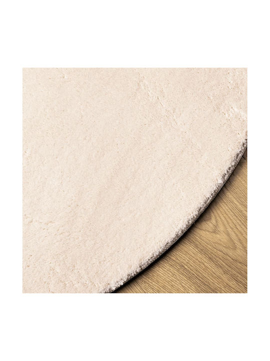 vidaXL Huarte Antiderapant Covor Rotund Bej