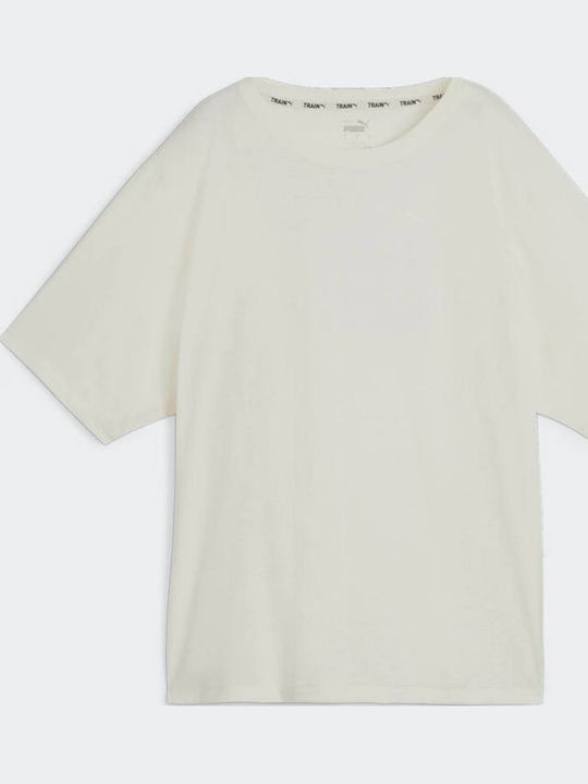 Women's Athletic T-shirt Fast Drying Polka Dot Beige