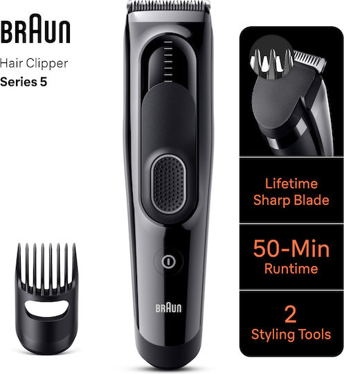 Braun Series 5 Wiederaufladbar Haarschneidemaschine Schwarz HC5310