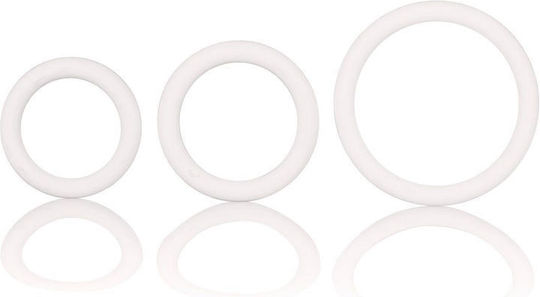 Calexotics Rubber Ring 3 Piece Set Сет Пръстени Петел Бели 3бр
