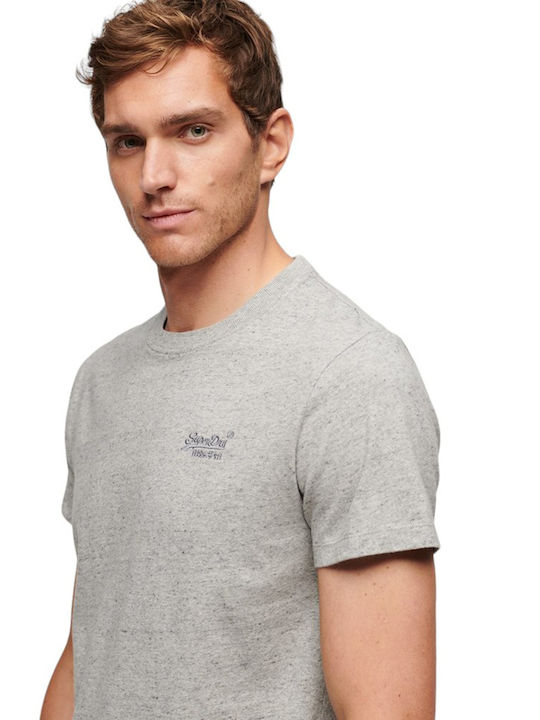 Superdry M Vintage Ανδρική Μπλούζα Κοντομάνικη Grey