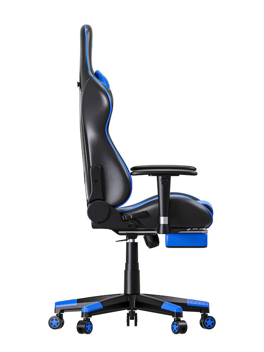 Oneray D0921F Scaun Gaming Din piele ecologică cu Suport pentru picioare Negru/Albastru