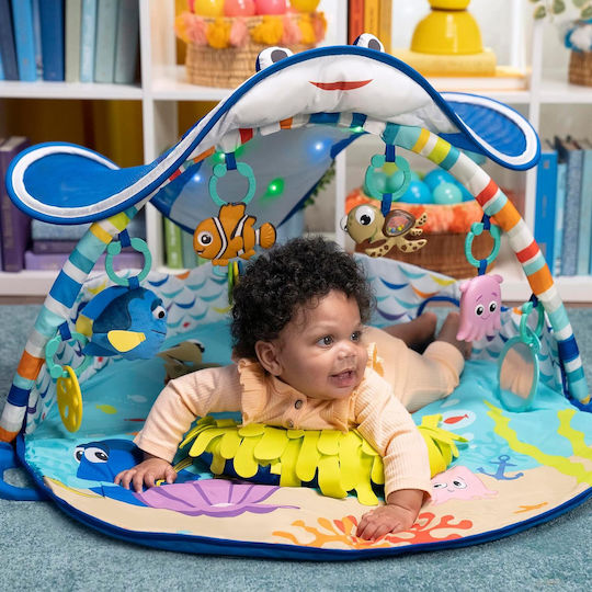 Bright Stars Disney Finding Nemo Mr. Ray Ocean Baby-Spieldecken und -Gyms mit Musik für Neugeborene