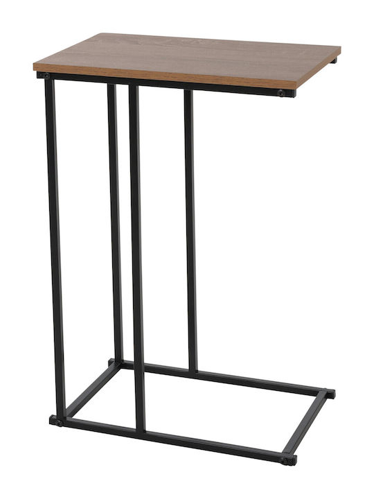 Rectangular Side Table Wooden Natural M40xL26xH58cm