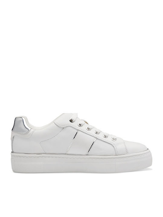 Γυναικεία Ανατομικά Flatforms Sneakers Λευκό