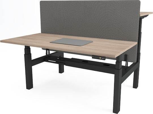 ErgoAction Action Desk Duo Klappbar Tischständer aus Metall Gray 180x60x62.5cm