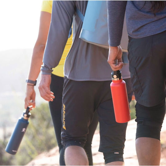 Hydro Flask Standard Mouth Μπουκάλι Θερμός Ανοξείδωτο BPA Free 621ml White