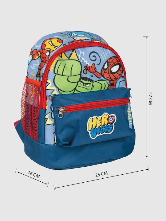 Avengers Kids Bag Backpack Blue 25cmx16cmx27cmcm