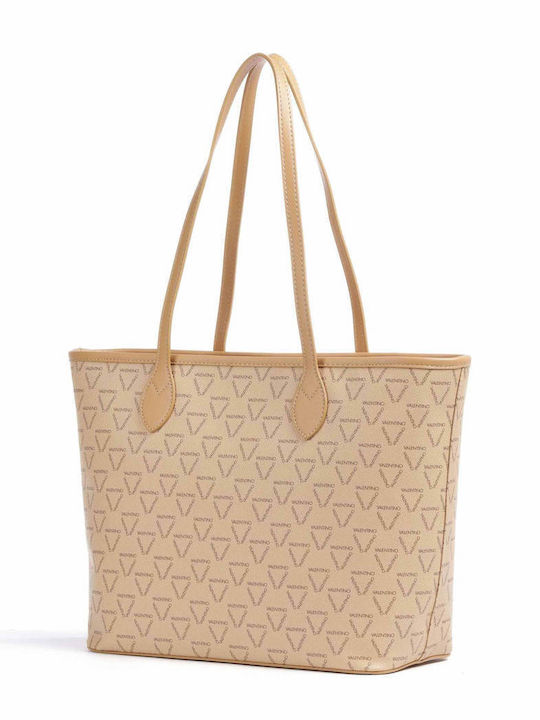 Valentino Bags Γυναικεία Τσάντα Shopper Ώμου Μπεζ