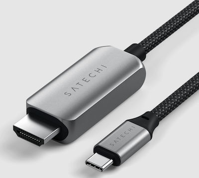 Satechi HDMI 2.1 Cable HDMI male - USB-C male Γκρι