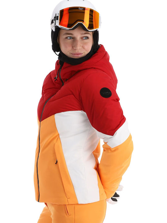 Icepeak 53116530-685 Γυναικείο Μπουφάν για Σκι & Snowboard Πολύχρωμο