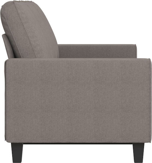 Three-Seater Couch Taupe 214x77x80 cm