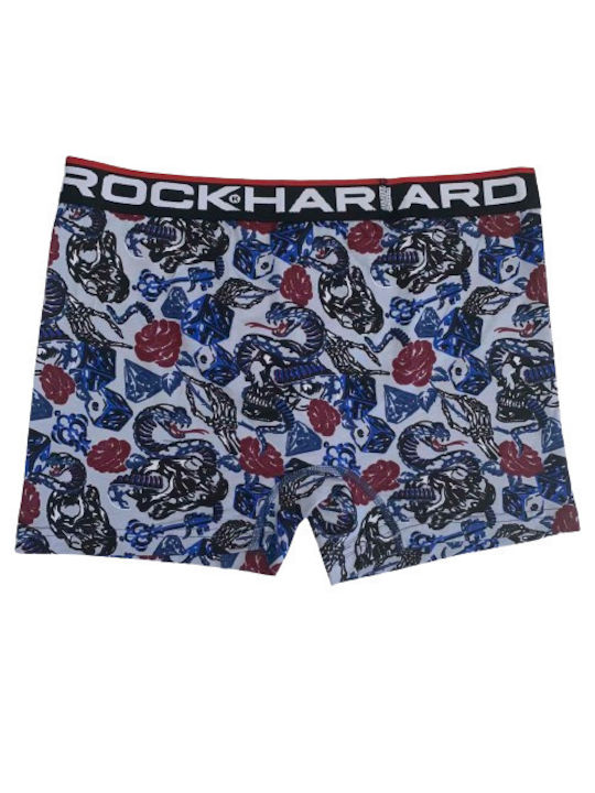 Kal-tsa Men's Boxer Blue with Patterns