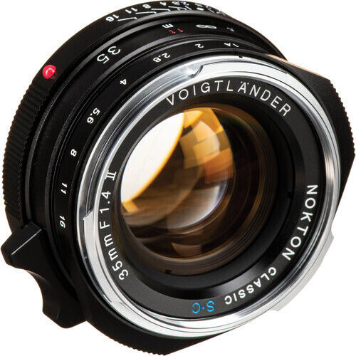 Voigtlander Φωτογραφικός Φακός Nokton Classic 35mm f/1.4 II SC Wide Angle για Leica M Mount Μαύρος