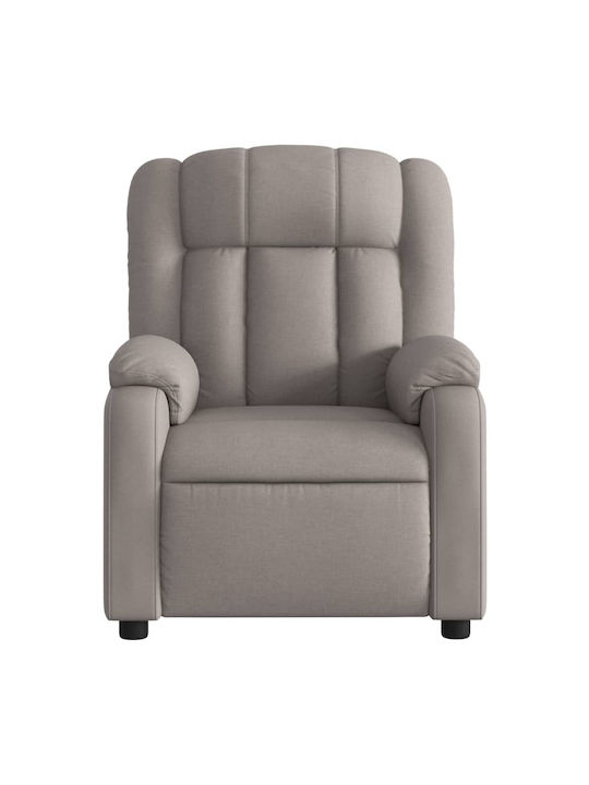 Fotoliu Relax Masaj cu Puf Taupe 78x92x98cm